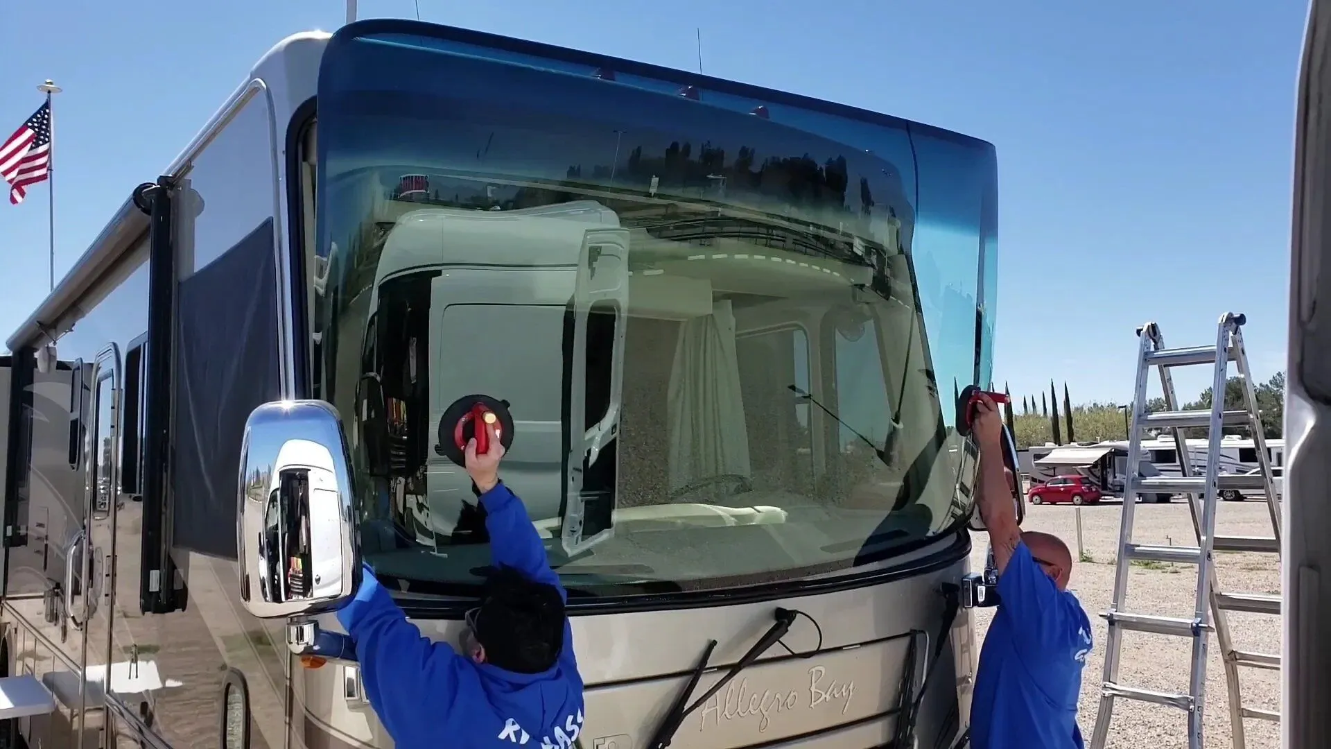 Motorhome windshield replacement